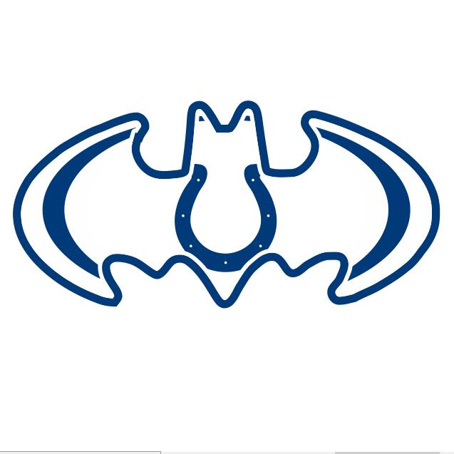 Indianapolis Colts Batman Logo iron on transfers